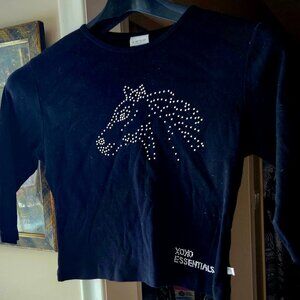 Vintage Xoxo Essentials Bling Horse Soft Crop t-shirt